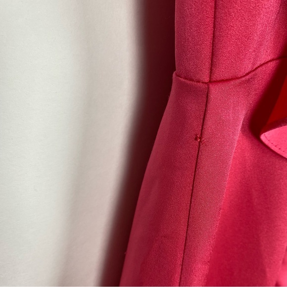 IEENA for Mac Duggal Ruffle Mini Dress Pink Size 0 - Picture 7 of 9